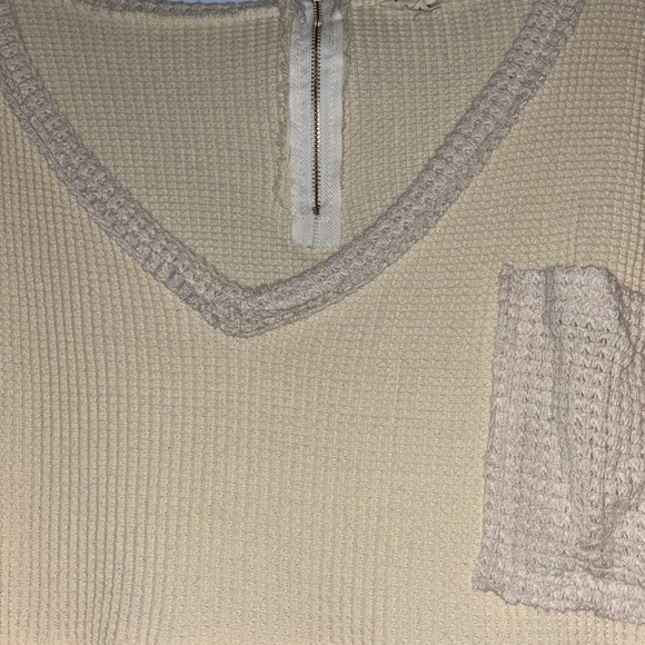 NEW POL waffle knit boho top oversized - Picture 5 of 12